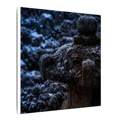 Moody Stone Lantern Canvas Art - Shadow Zen Dark Japandi