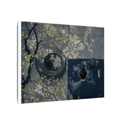 Spring Incense Smoke Ukiyo E Inspired Canvas Art | Tranquil Decor