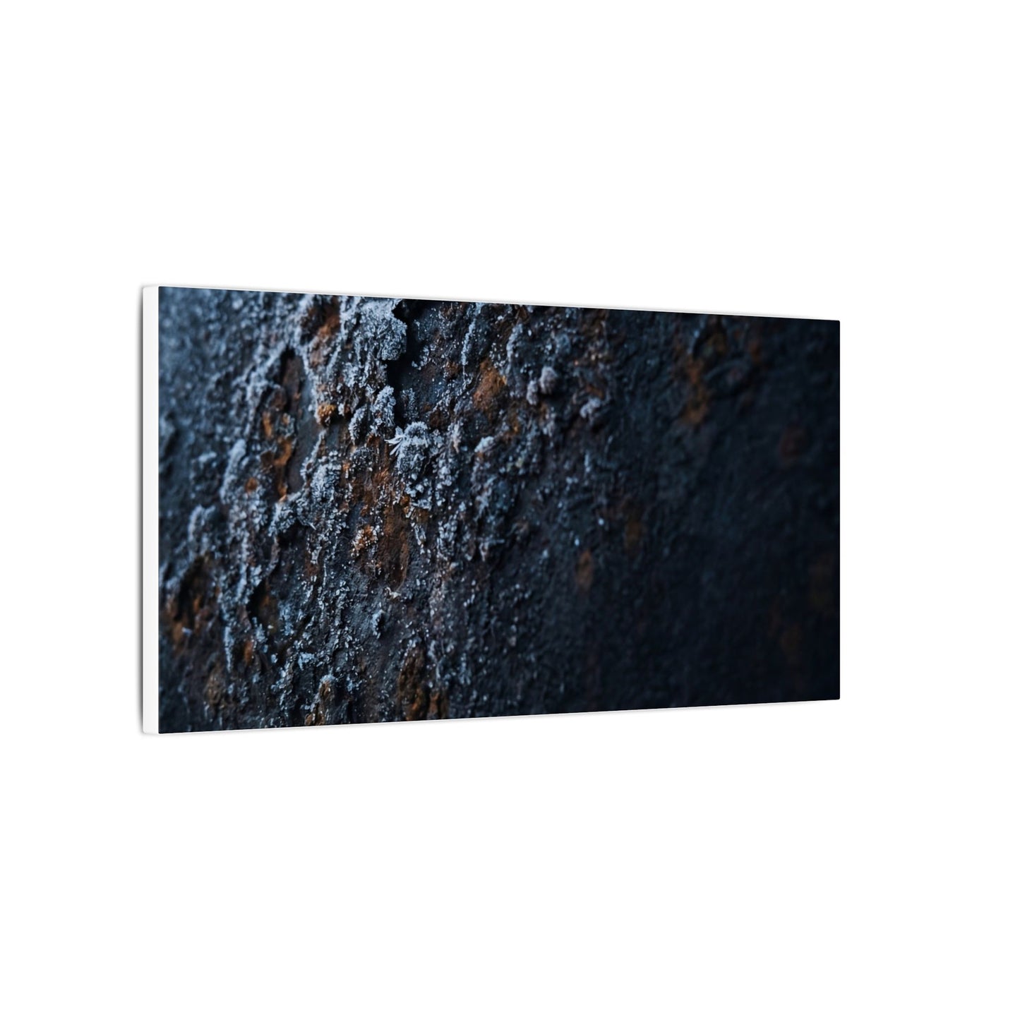 Rust Patina Canvas Art | Winter Dark Japandi Shadow Zen Art