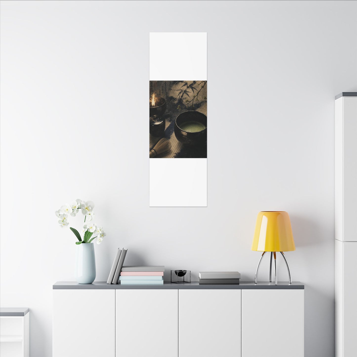 Ma Tea Ceremony Canvas Art - Zen Sumi E