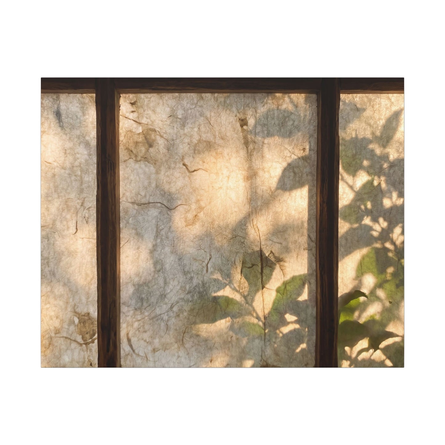 Golden Hour Shoji Screen Canvas Art - Japandi Mono No Aware