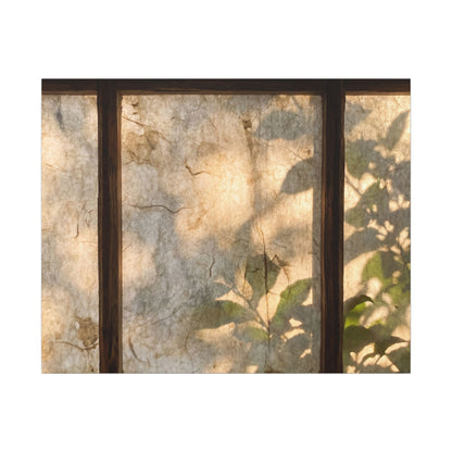 Golden Hour Shoji Screen Canvas Art - Japandi Mono No Aware