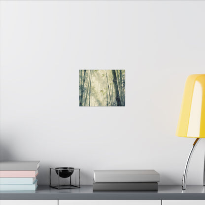 Bamboo Grove Spring Canvas Art | Zen Serene Design