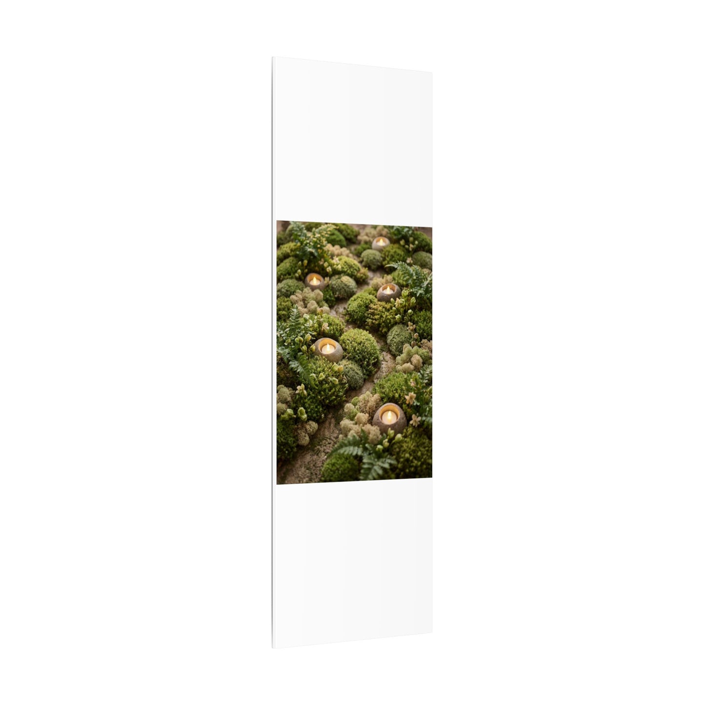 Moss Close Up Japanese Pattern Canvas Art | Neutral Japandi Art