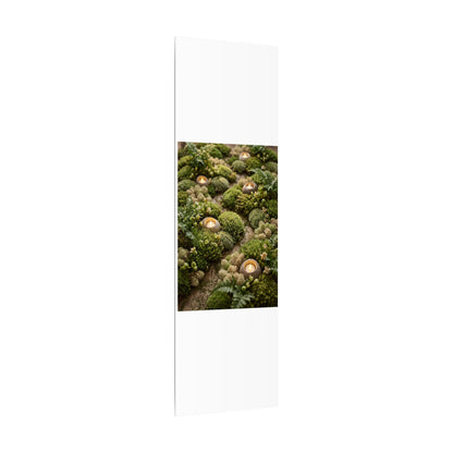 Moss Close Up Japanese Pattern Canvas Art | Neutral Japandi Art