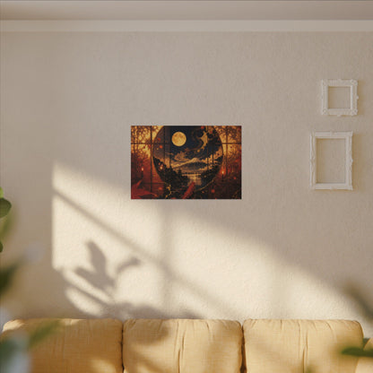 Beautiful Shoji Screen Canvas Art - Gold Vein Kintsugi