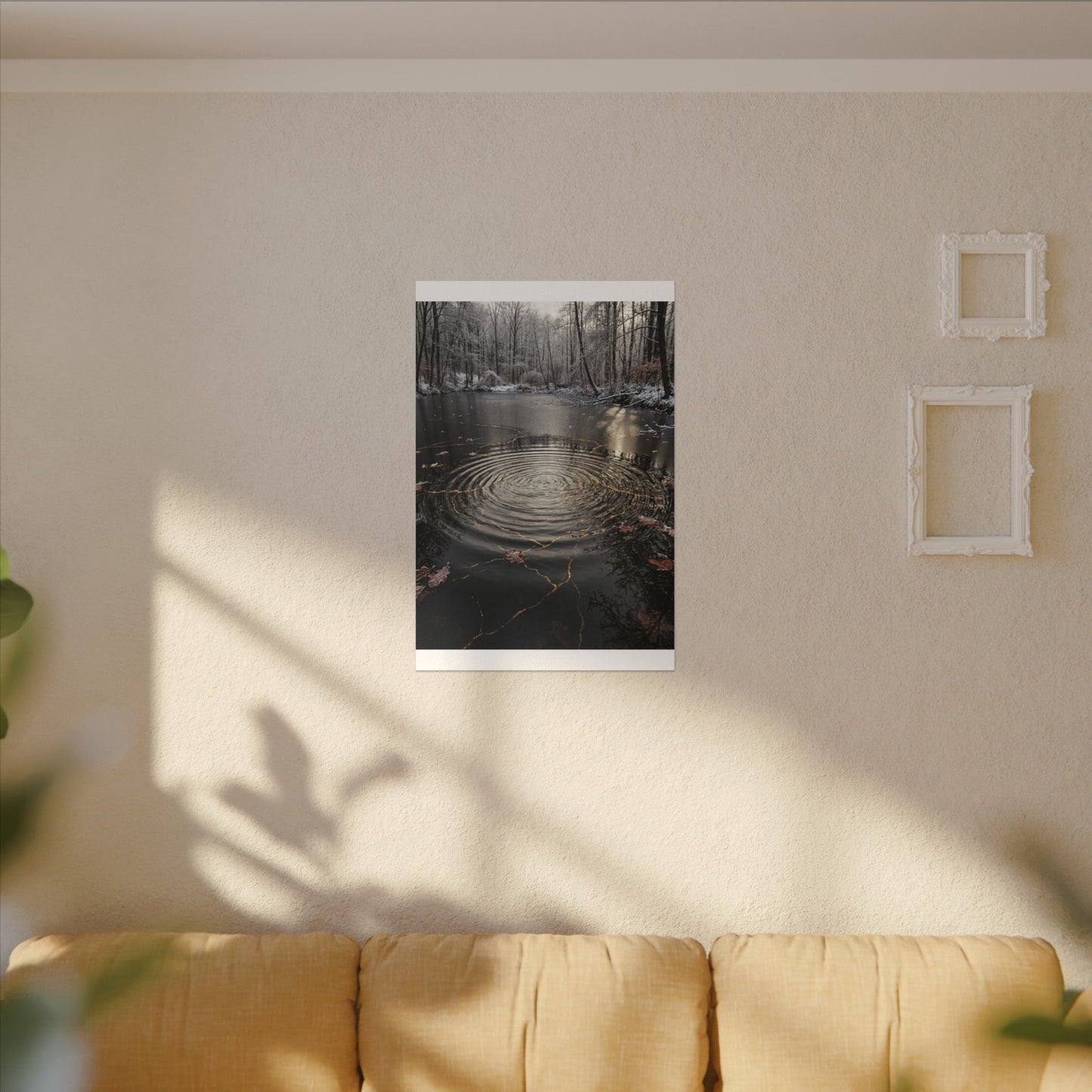 Water Ripple Broken Beauty Canvas Art | Artful Kintsugi Art