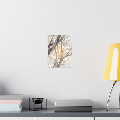 Ma Shadow Play Canvas Art - Japandi Watercolor
