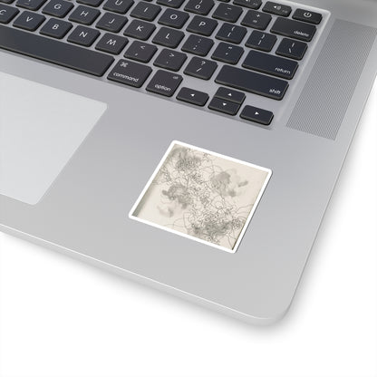 Japandi Shadow Play in Golden Hour | Minimal Line Sticker
