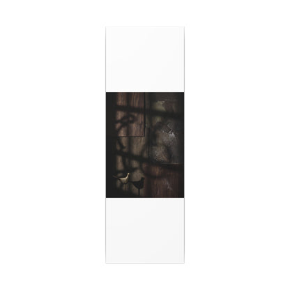 Dark Japandi Shadow Play in Candlelight | Dark Texture Canvas Art