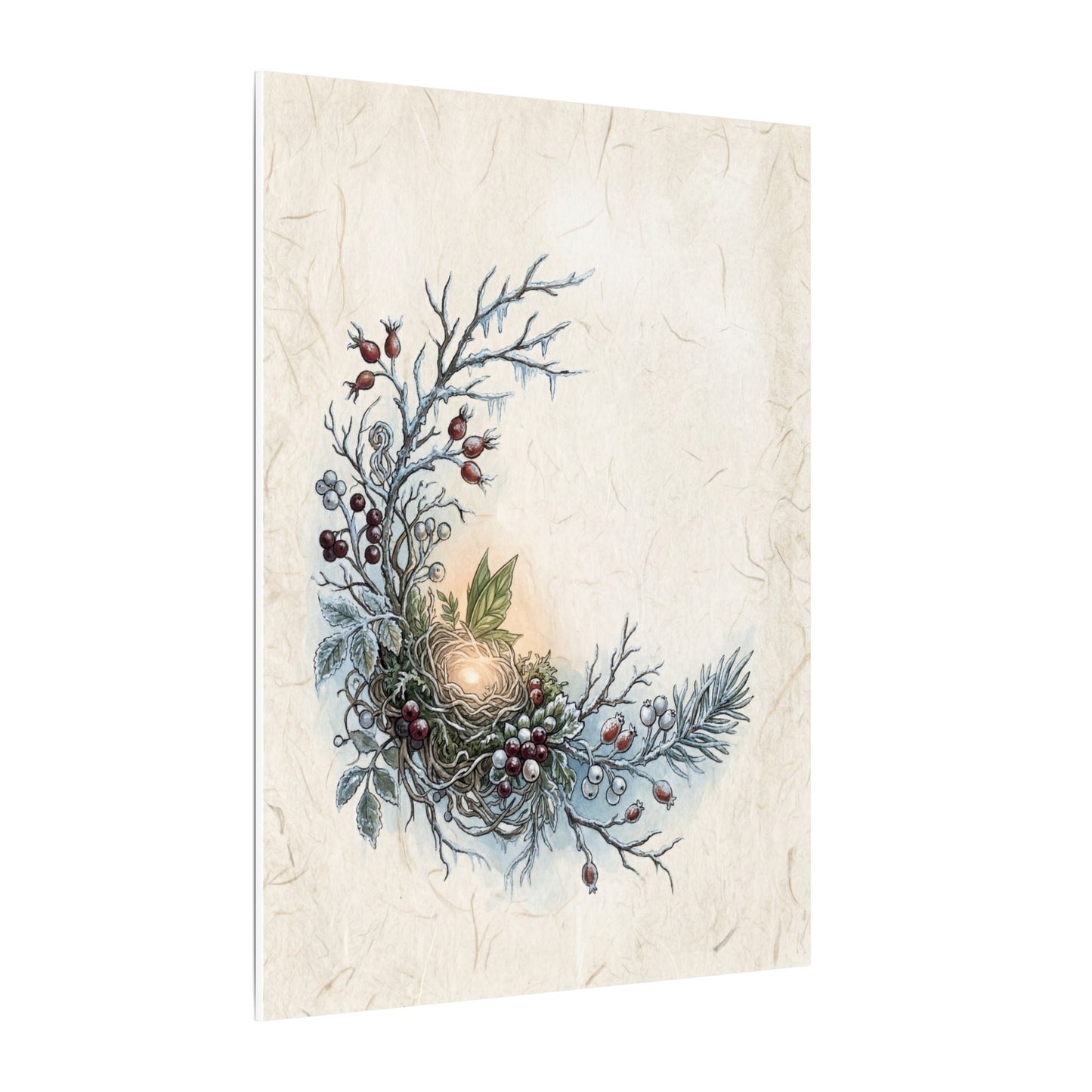 Winter Shoji Screen Forest Whimsy Canvas Art | Enchanting Decor