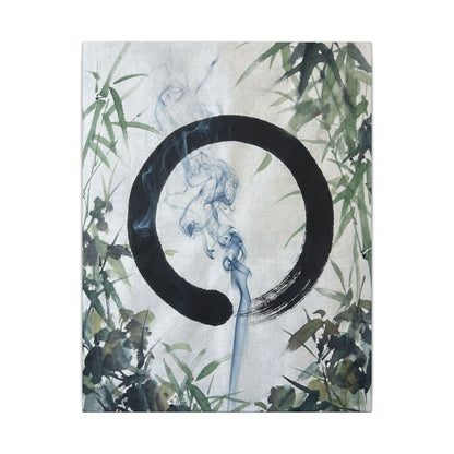 Zen Incense Smoke in Moonlight | Enso Canvas Art