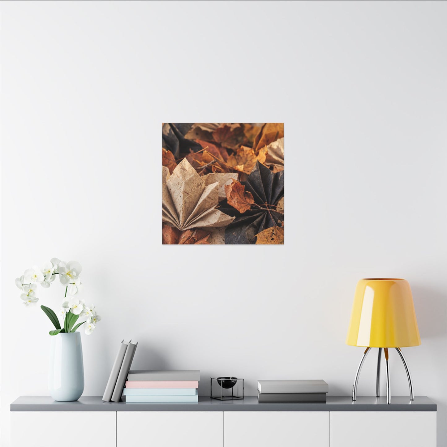 Paper Fold Texture Canvas Art | Elegant Japandi Art