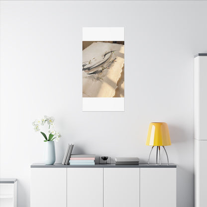 Ink Brushstroke Watercolor Canvas Art | Neutral Japandi Art