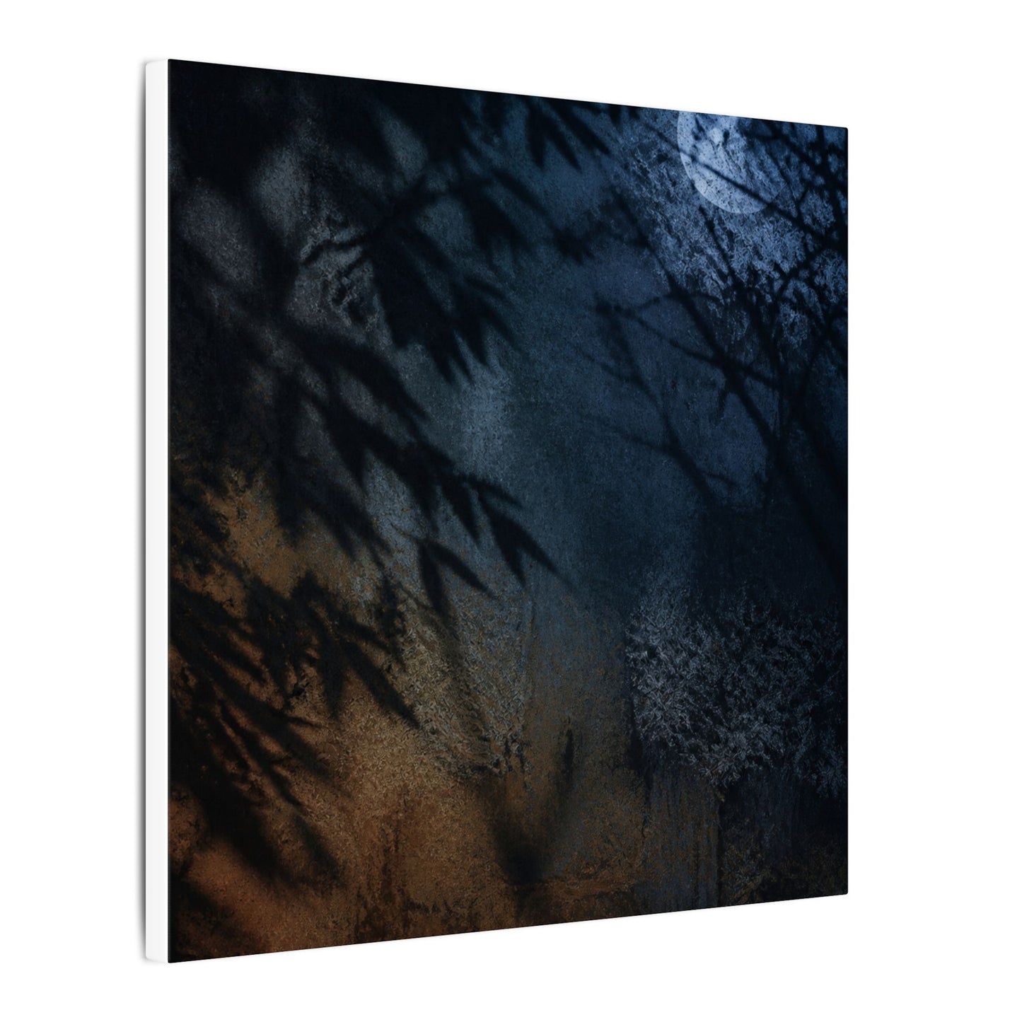 Kanso Shadow Play Canvas Art - Dark Japandi Shadow Zen