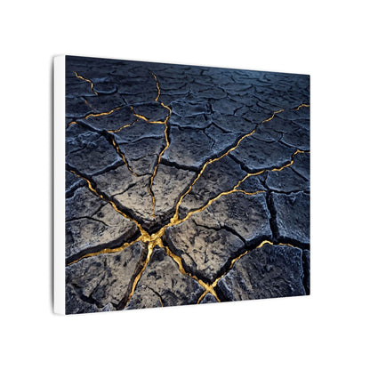 Cracked Earth Broken Beauty Canvas Art | Artful Kintsugi Art