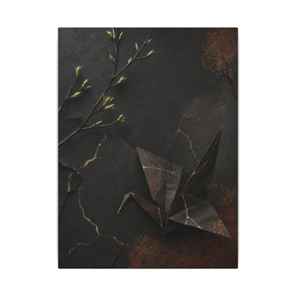 Paper Fold Canvas Art | Spring Kintsugi Broken Beauty Art