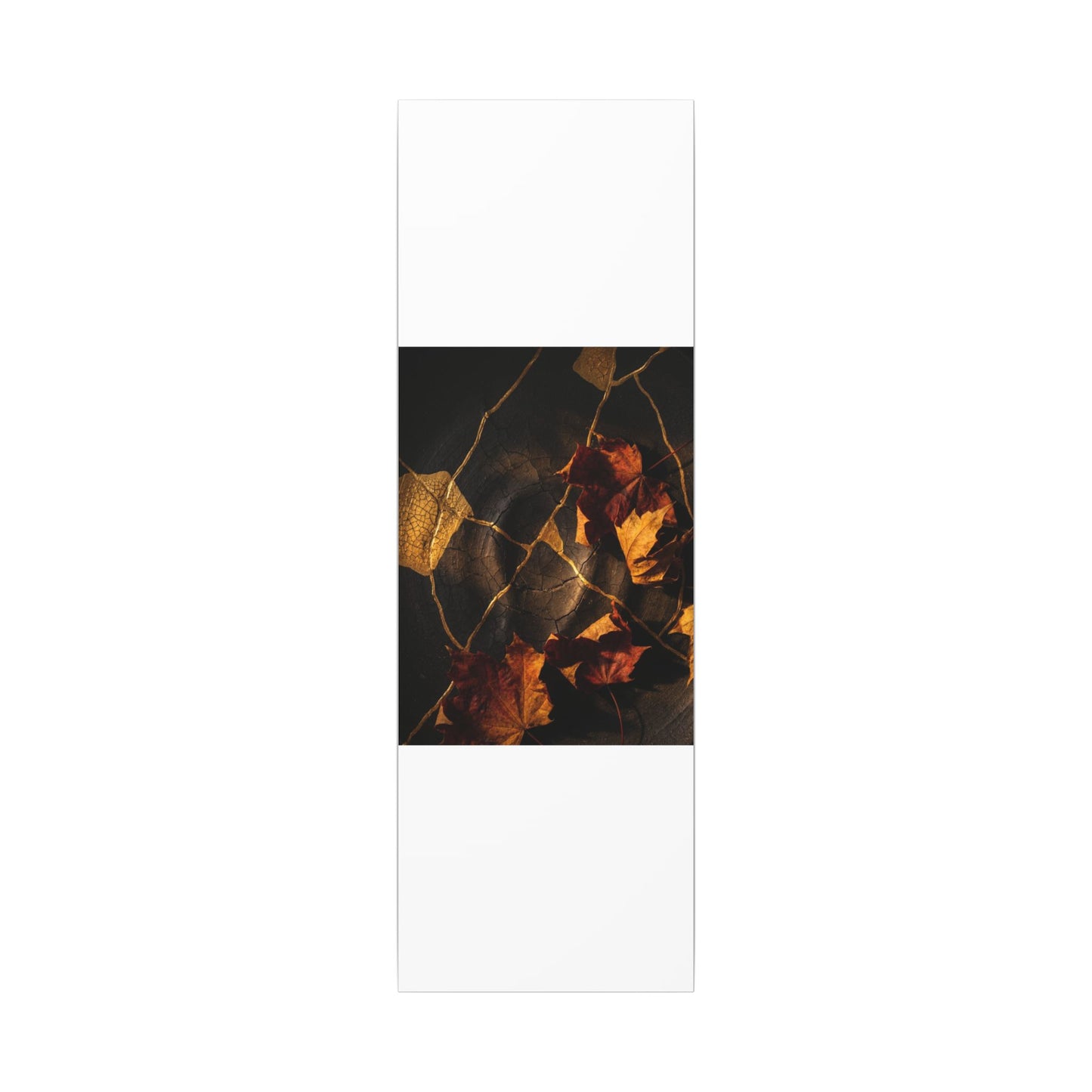 Resilient Shadow Play Canvas Art - Crackle Gold Kintsugi