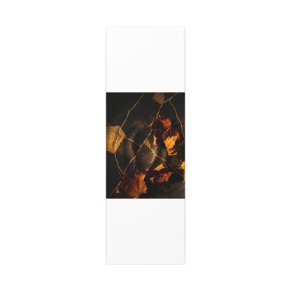Resilient Shadow Play Canvas Art - Crackle Gold Kintsugi