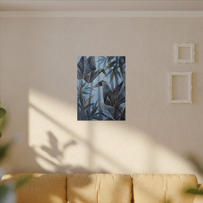 Paper Fold Canvas Art | Summer Kintsugi Crackle Gold Art