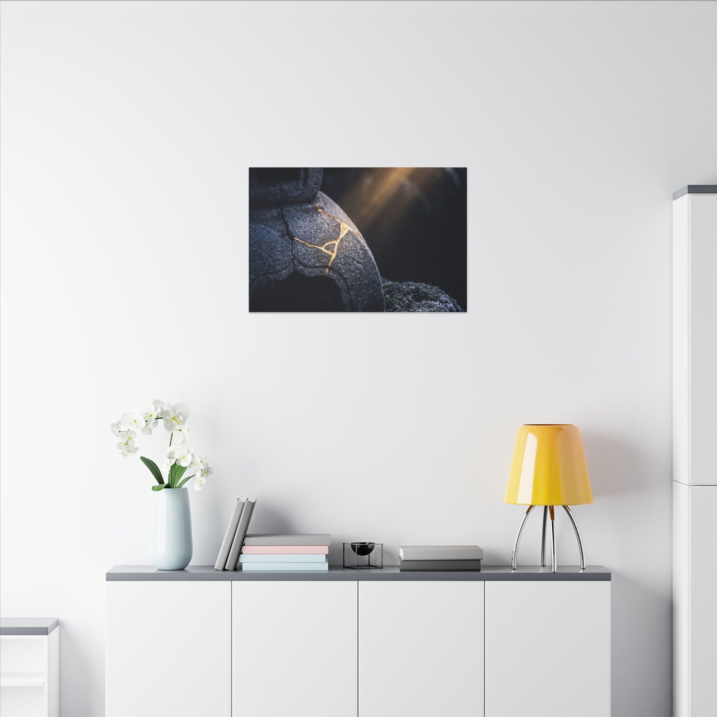 Ma Moonlit Garden Canvas Art - Kintsugi Broken Beauty