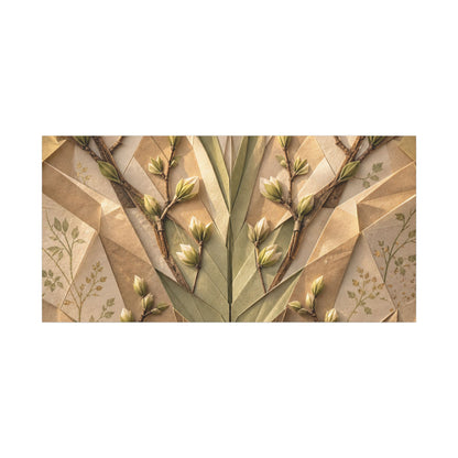 Kanso Paper Fold Canvas Art - Japandi Japanese Pattern