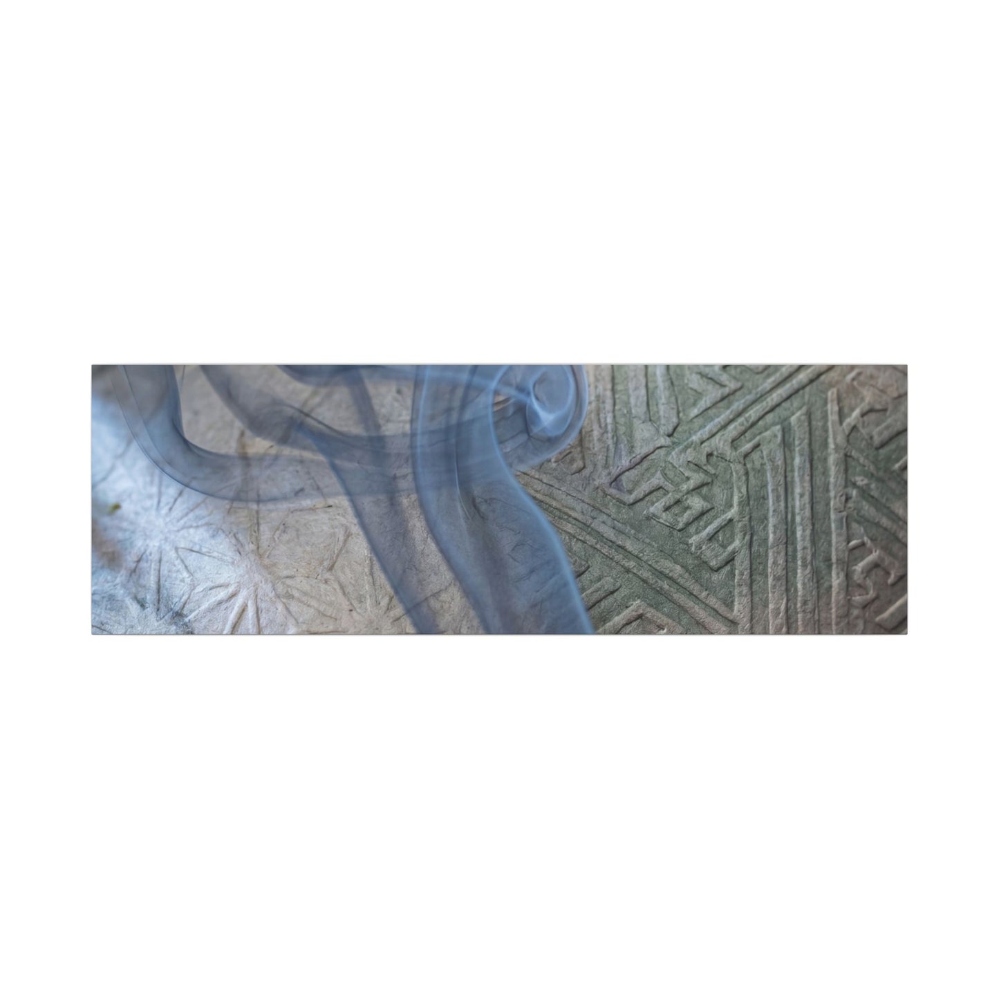 Spring Incense Smoke Japanese Pattern Canvas Art | Neutral Decor