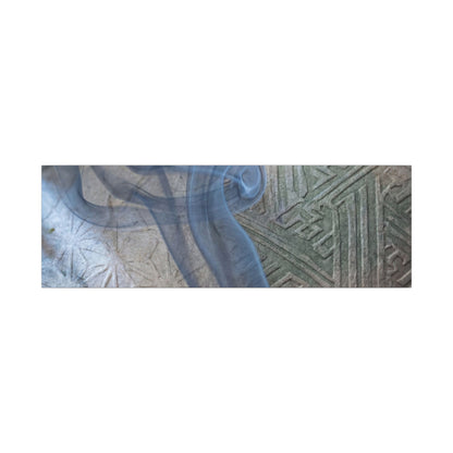 Spring Incense Smoke Japanese Pattern Canvas Art | Neutral Decor