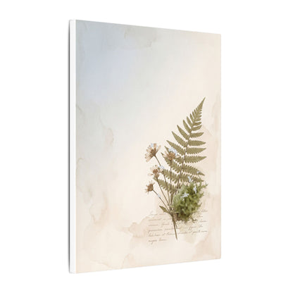 Winter Moss Close Up Herbarium Canvas Art | Enchanting Decor
