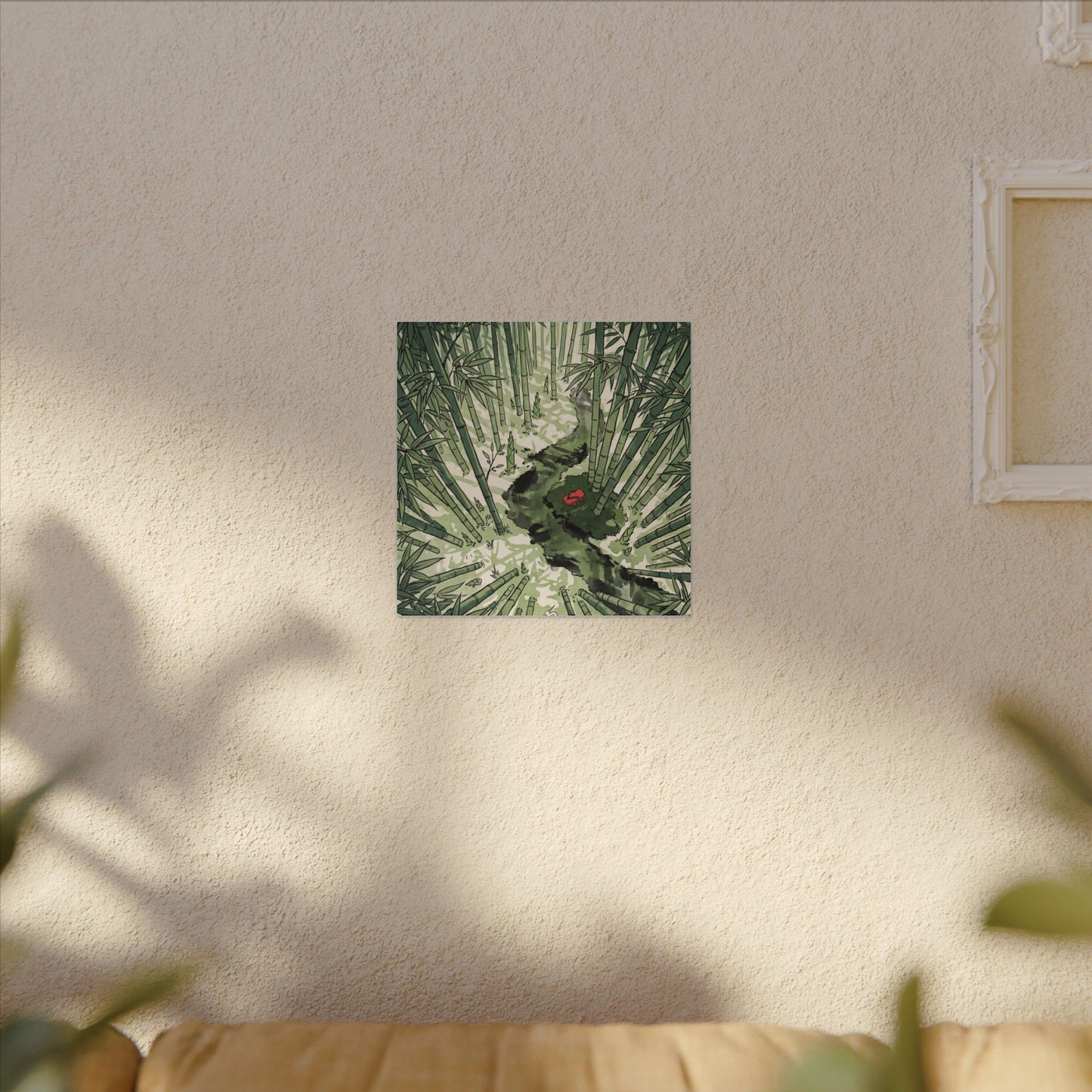 Peaceful Bamboo Grove Canvas Art - Ukiyo E Inspired Zen