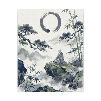 Zen Sumi-e Canvas Art