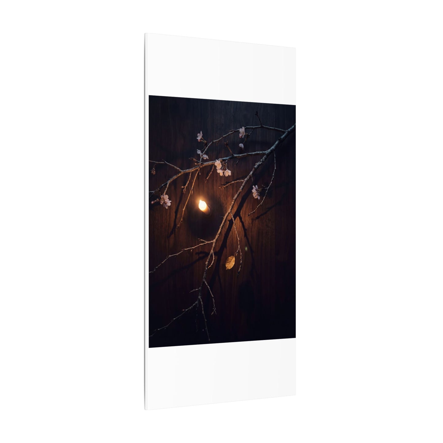Datsuzoku Cherry Blossom Canvas Art - Dark Japandi Moody Minimal