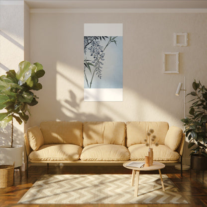 Zen Wisteria in Moonlight | Ukiyo E Inspired Canvas Art