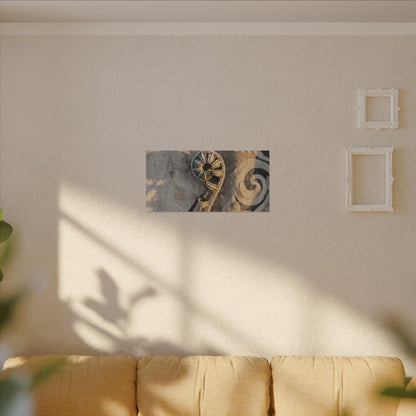 Fern Unfurling Canvas Art | Winter Japandi Japanese Pattern Art
