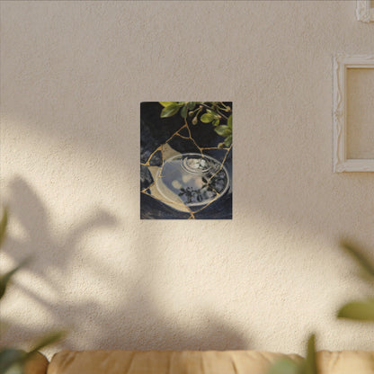 Water Ripple Spring Canvas Art | Kintsugi Beautiful Design