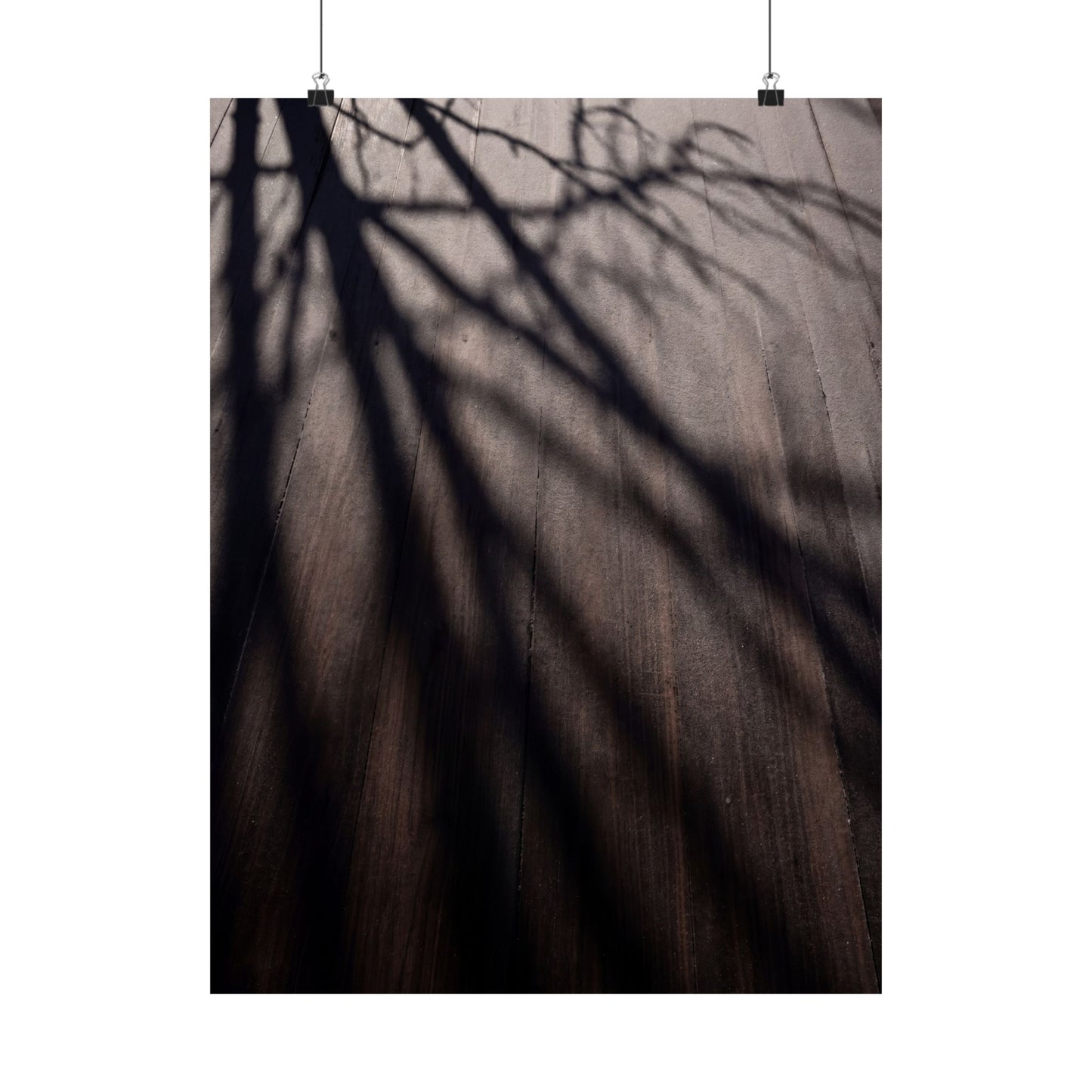 Ma Shadow Play Wall Art Print - Dark Japandi Moody Minimal