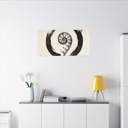 Fern Unfurling Autumn Canvas Art | Zen Peaceful Design