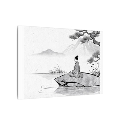 Meditation Harmonious Zen Ukiyo-e Canvas Art
