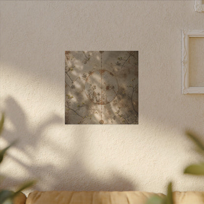 Japandi Rust Patina in Dappled | Japanese Pattern Canvas Art