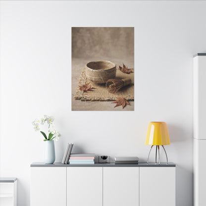 Ma Tea Ceremony Canvas Art - Japandi Texture Art Print