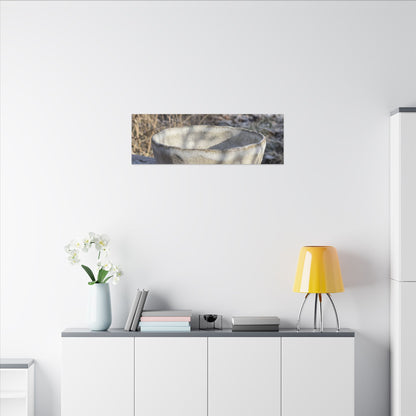 Dappled Ceramic Bowl Canvas Art - Japandi Fukinsei