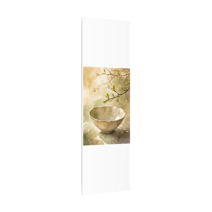 Warm Ceramic Bowl Canvas Art - Watercolor Japandi