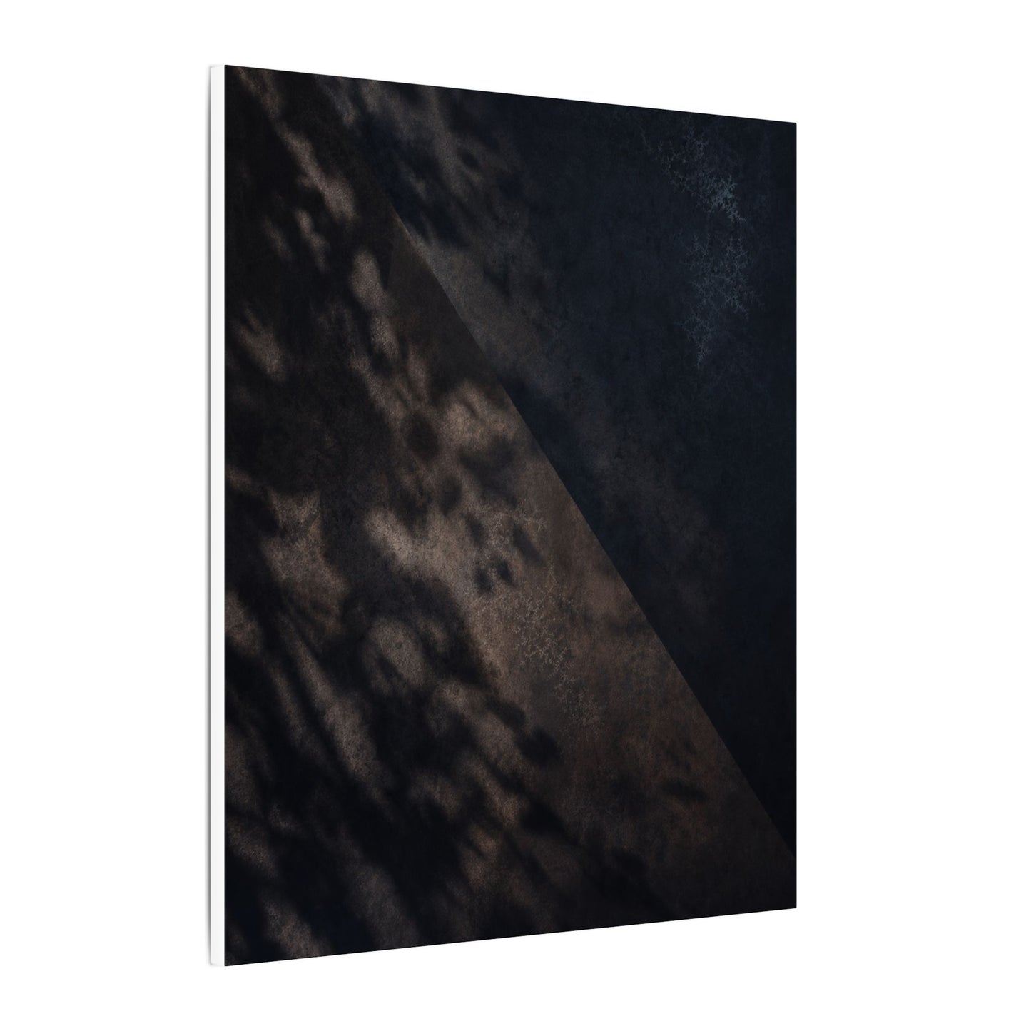 Shadow Play Winter Canvas Art | Dark Japandi Moody Design