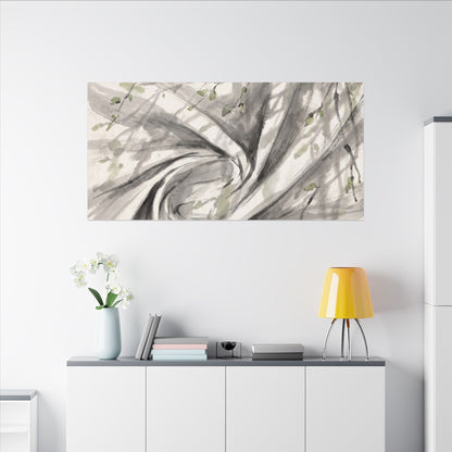 Silk Drape Spring Canvas Art | Zen Contemplative Design