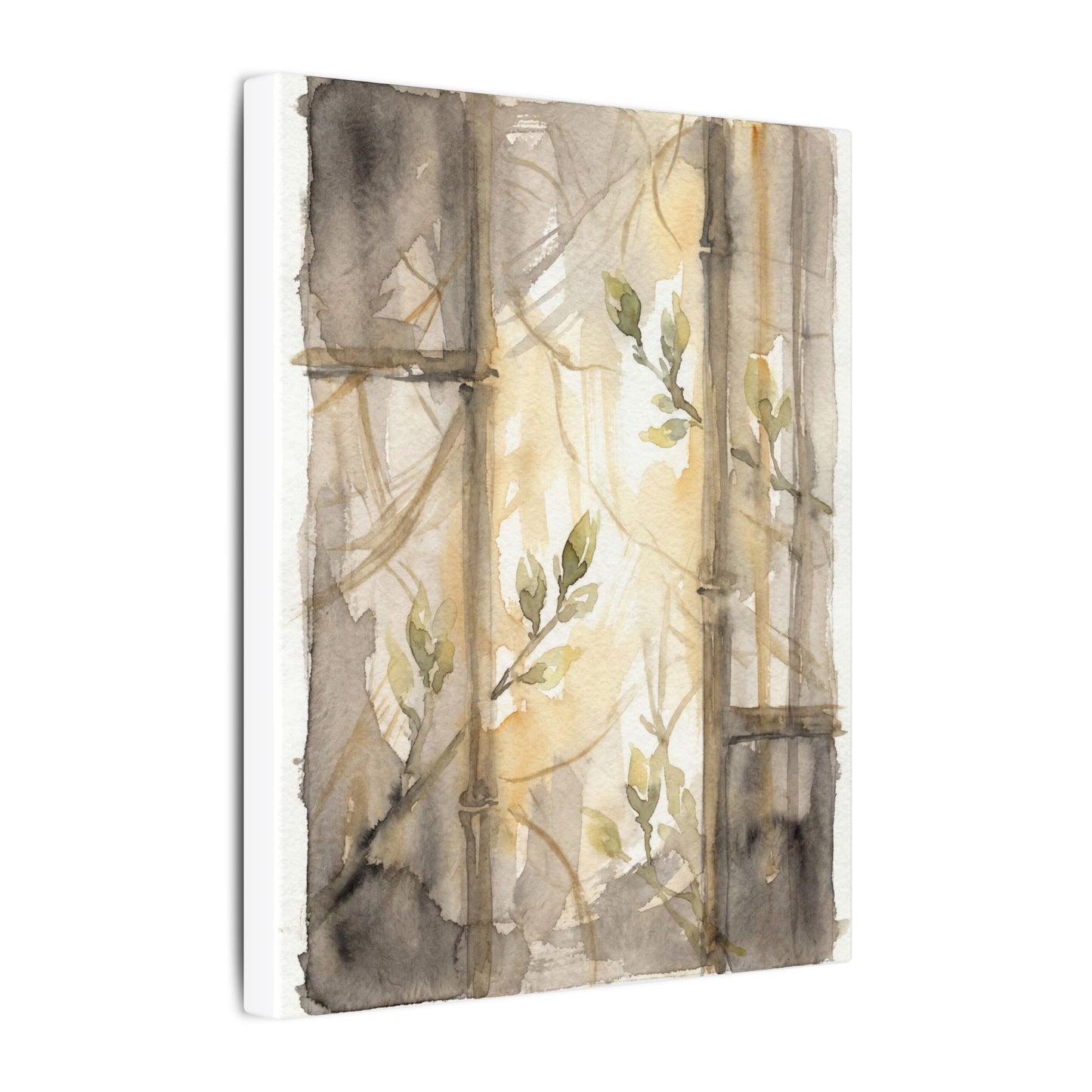 Shoji Screen Spring Canvas Art | Japandi Cozy Design