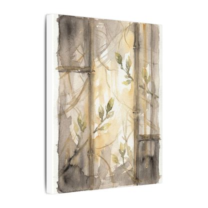 Shoji Screen Spring Canvas Art | Japandi Cozy Design