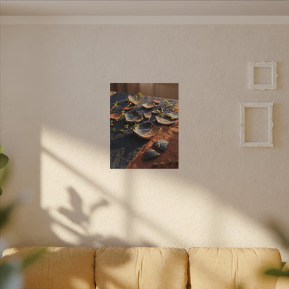 Spring Broken Pottery Gold Vein Canvas Art | Philosophical Decor