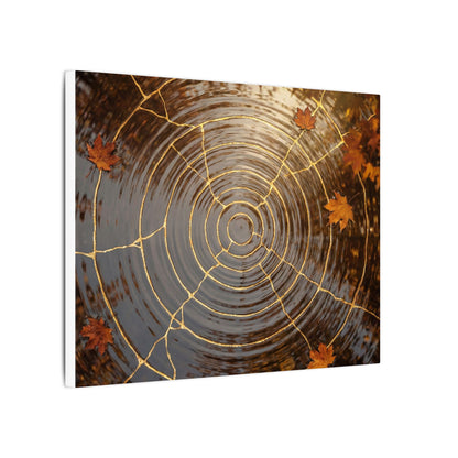 Artful Water Ripple Canvas Art - Gold Vein Kintsugi