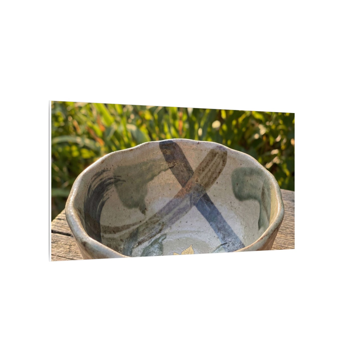 Earthy Ceramic Bowl Canvas Art - Japanese Pattern Japandi