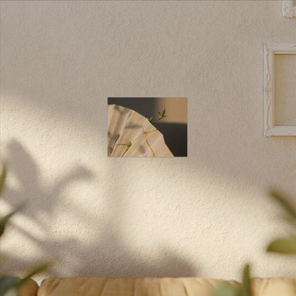 Paper Fold Gold Vein Canvas Art | Healing Kintsugi Art